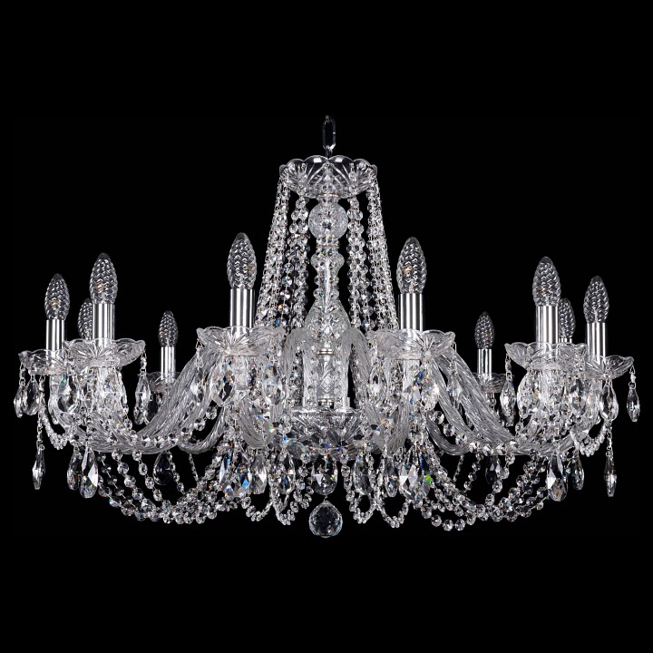 Подвесная люстра bohemia ivele crystal 1402 1402/12/300/ni