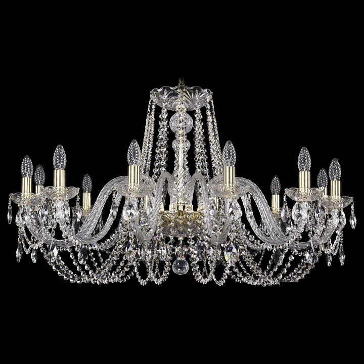 Подвесная люстра bohemia ivele crystal 1402 1402/12/360/g