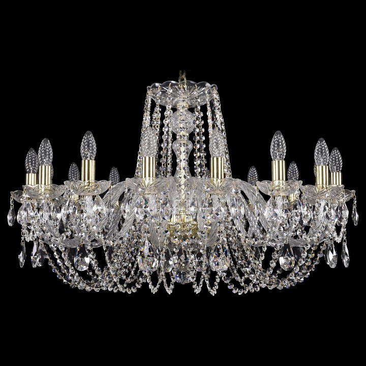 Подвесная люстра bohemia ivele crystal 1402 1402/16/300/g