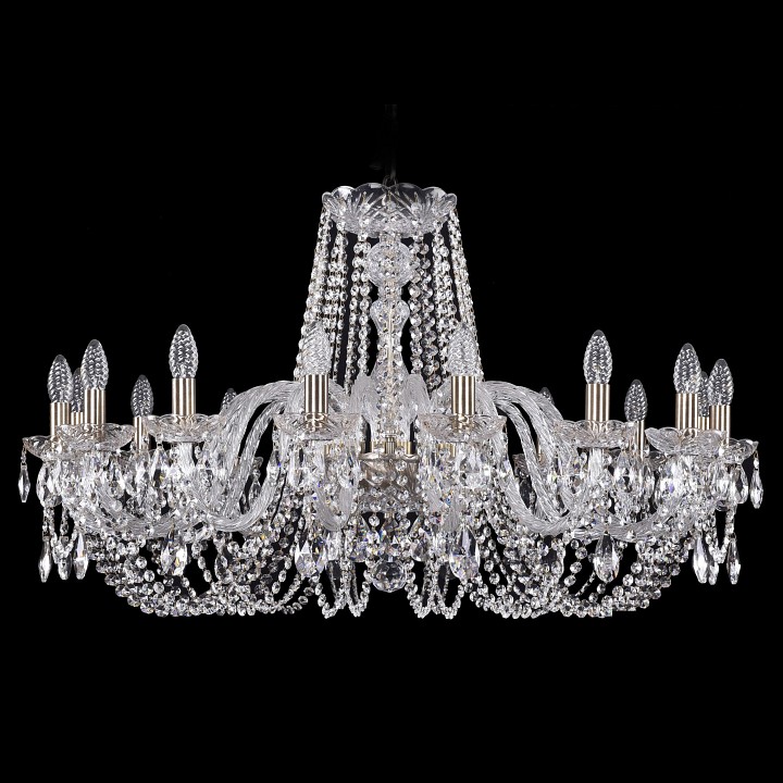 Подвесная люстра bohemia ivele crystal 1402 1402/16/360/pa