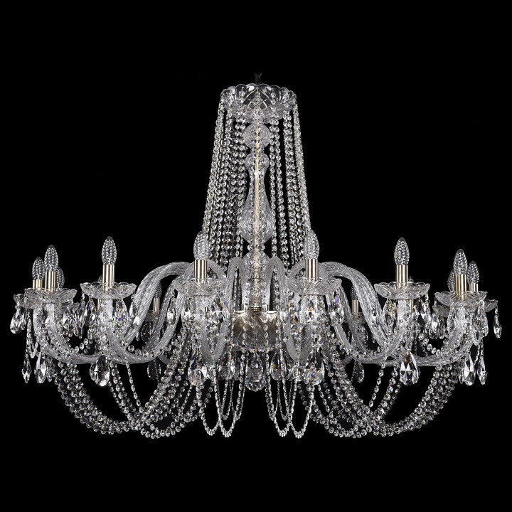 Подвесная люстра bohemia ivele crystal 1402 1402/16/460/pa