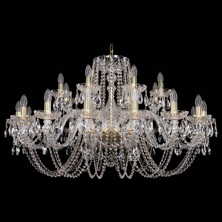 Подвесная люстра bohemia ivele crystal 1402 1402/16+8/400/g