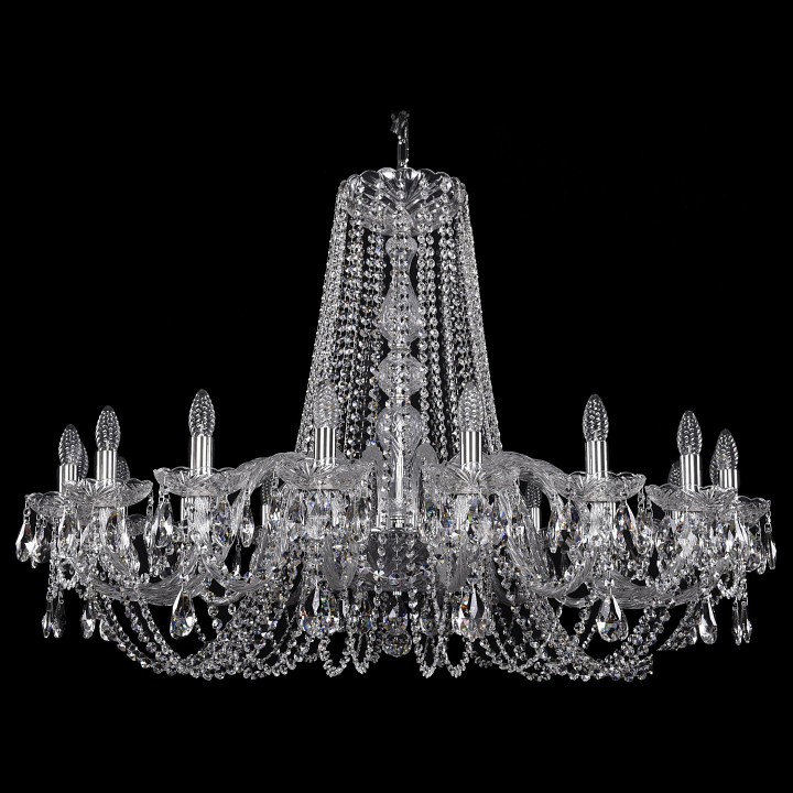 Подвесная люстра bohemia ivele crystal 1402 1402/18/400/ni