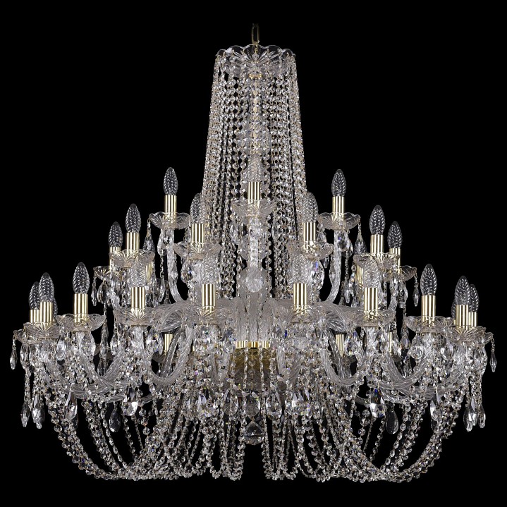 Подвесная люстра bohemia ivele crystal 1402 1402/20+10+5/360/g