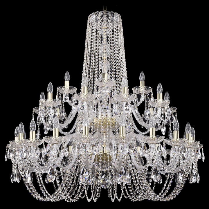 Подвесная люстра bohemia ivele crystal 1402 1402/20+10+5/400/2d/g