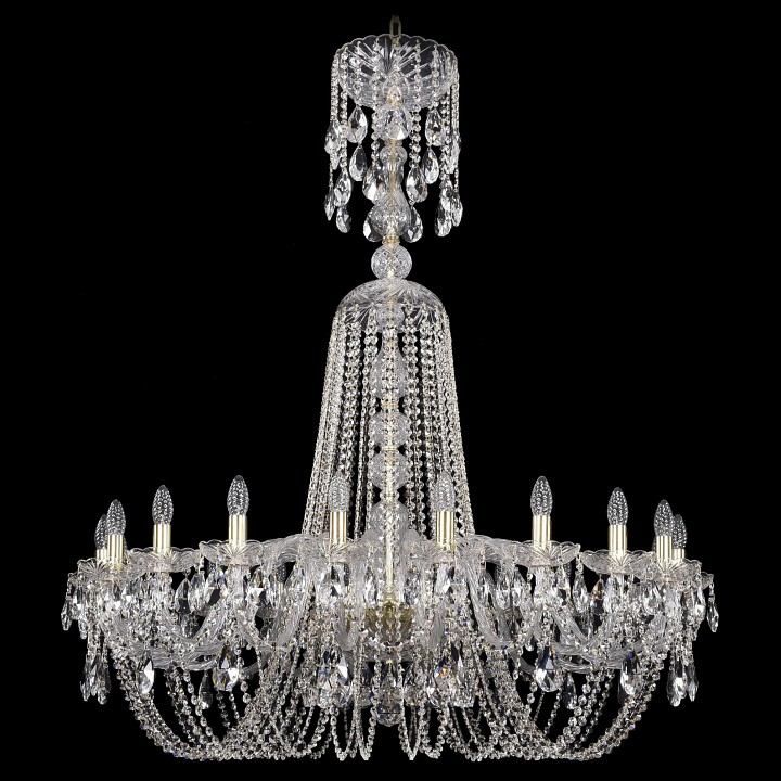 Подвесная люстра bohemia ivele crystal 1402 1402/20/400/xl-140/g
