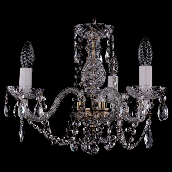Подвесная люстра bohemia ivele crystal 1402 1402/3/141/pa