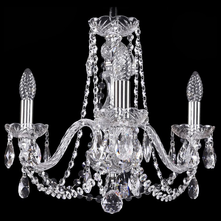 Подвесная люстра bohemia ivele crystal 1402 1402/3/160/ni