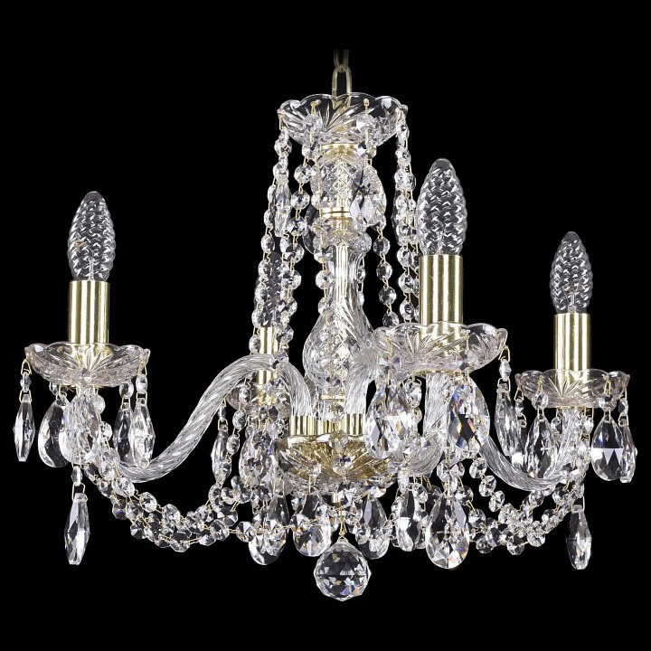 Подвесная люстра bohemia ivele crystal 1402 1402/4/160/g