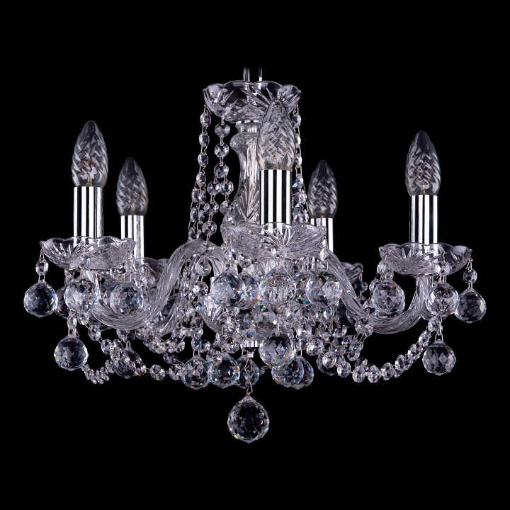 Подвесная люстра bohemia ivele crystal 1402 1402/5/141/ni/balls