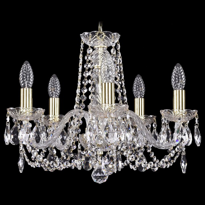 Подвесная люстра bohemia ivele crystal 1402 1402/5/160/g