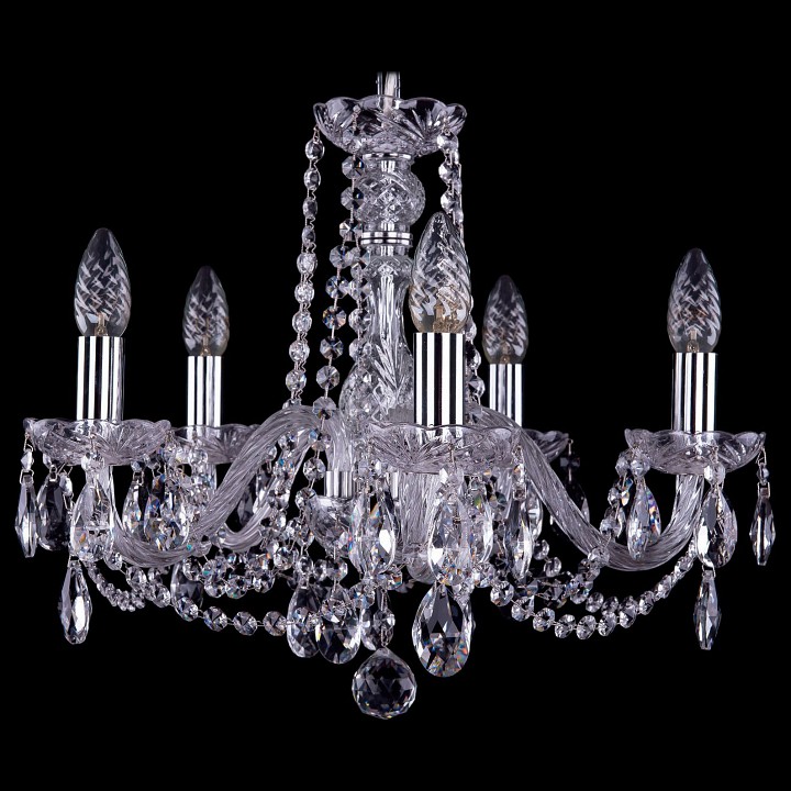 Подвесная люстра bohemia ivele crystal 1402 1402/5/160/ni