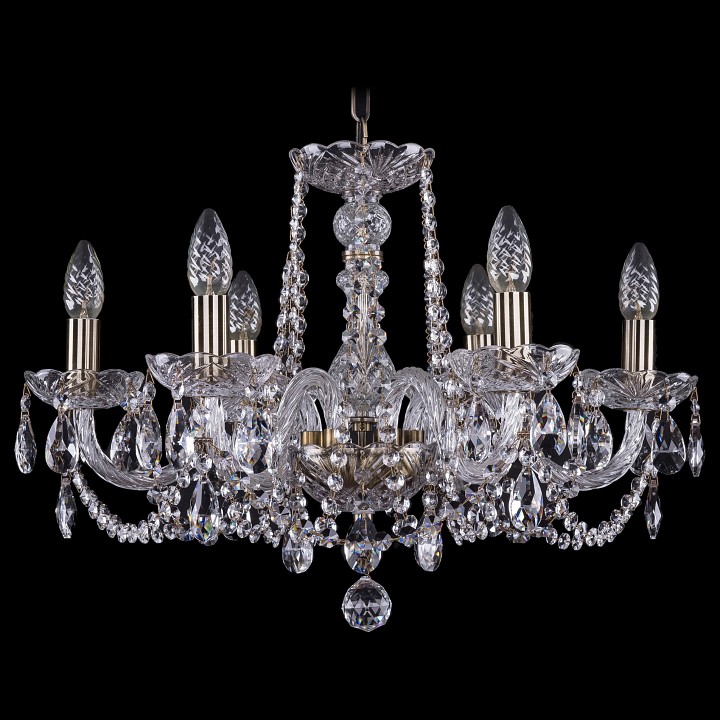 Подвесная люстра bohemia ivele crystal 1402 1402/6/195/pa