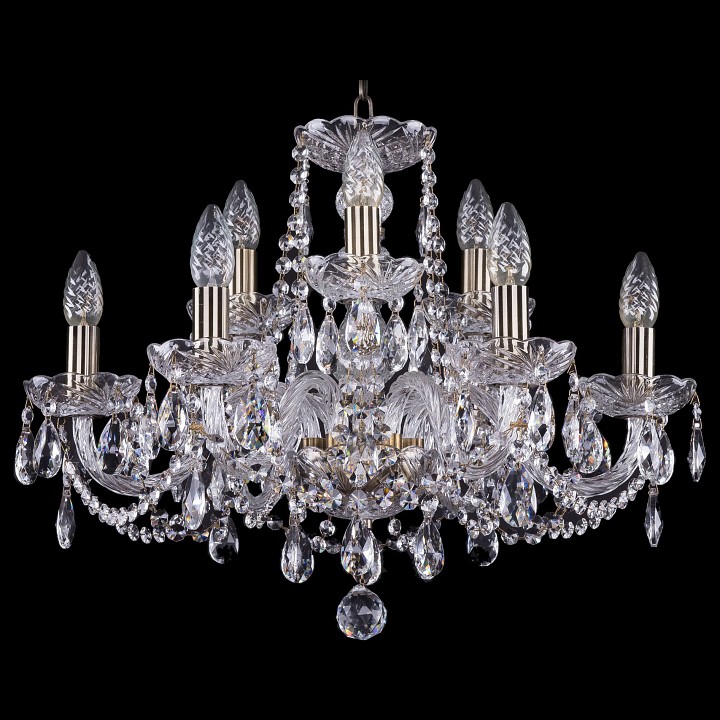 Подвесная люстра bohemia ivele crystal 1402 1402/6_3/195/pa