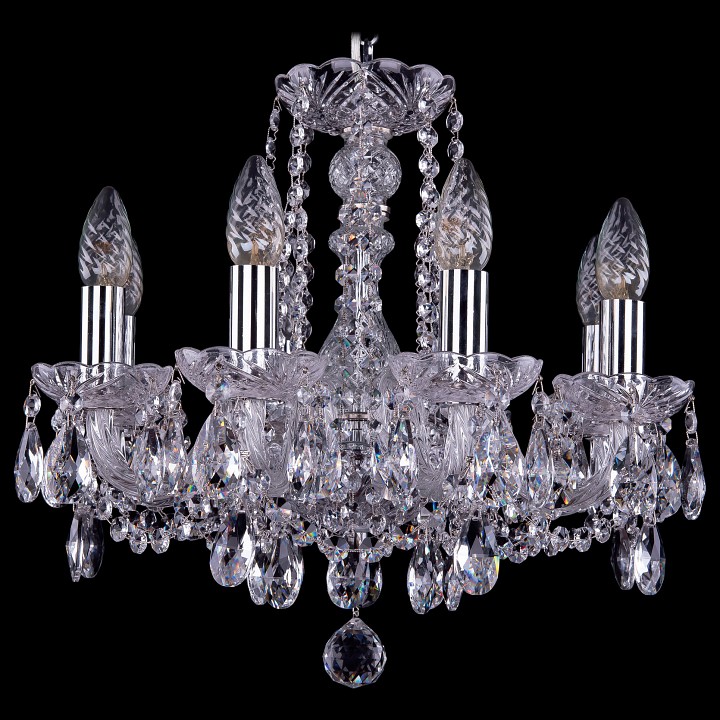 Подвесная люстра bohemia ivele crystal 1402 1402/8/141/ni