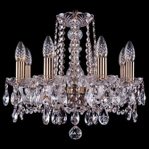 Подвесная люстра bohemia ivele crystal 1402 1402/8/141/pa