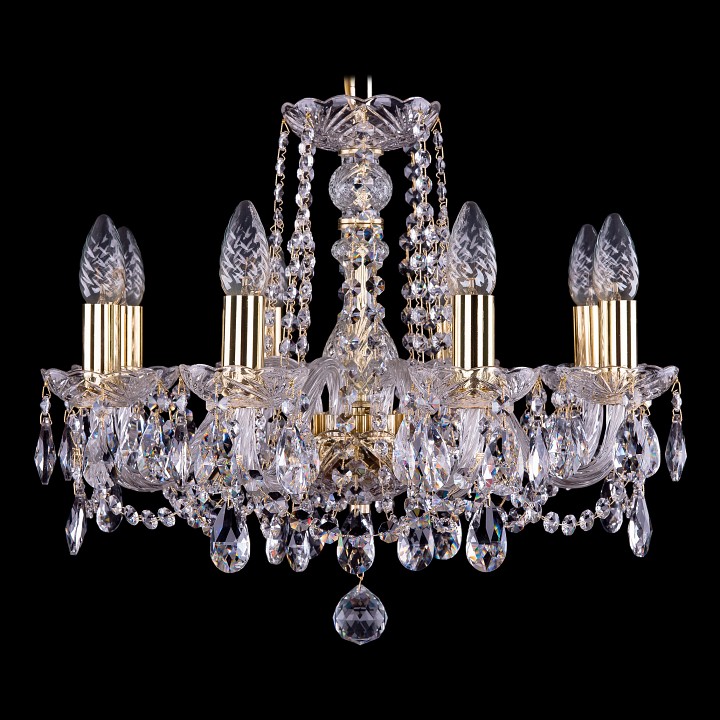 Подвесная люстра bohemia ivele crystal 1402 1402/8/160/g