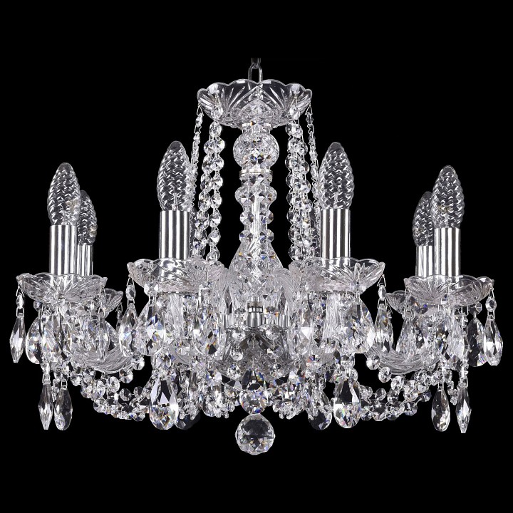 Подвесная люстра bohemia ivele crystal 1402 1402/8/160/ni