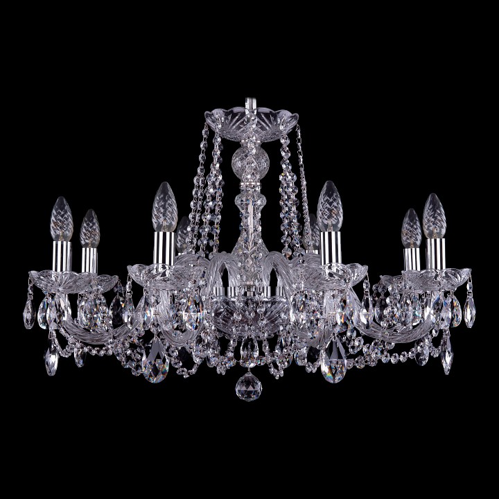Подвесная люстра bohemia ivele crystal 1402 1402/8/240/ni