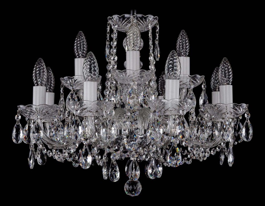 Подвесная люстра bohemia ivele crystal 1402 1402/8_4/195/ni