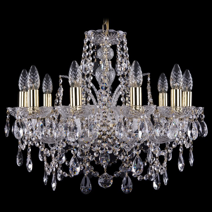 Подвесная люстра bohemia ivele crystal 1411 1411/10/195/g