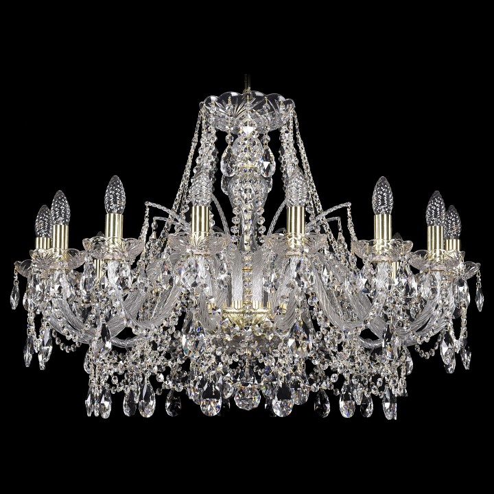 Подвесная люстра bohemia ivele crystal 1411 1411/16/300/g