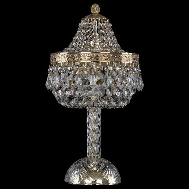 Настольная лампа декоративная bohemia ivele crystal 1901 19011l4/h/20iv g