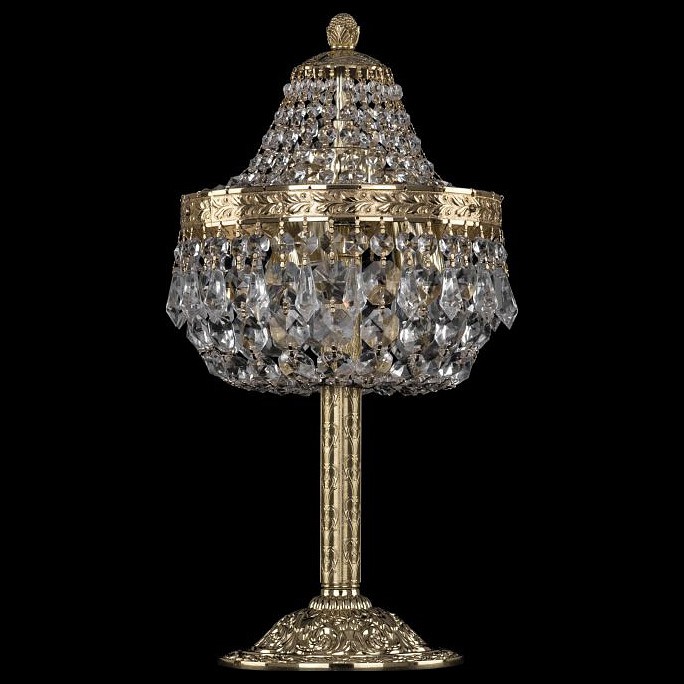 Настольная лампа декоративная bohemia ivele crystal 1901 19011l6/h/20iv g