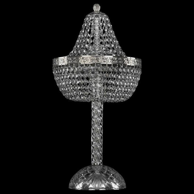 Настольная лампа декоративная bohemia ivele crystal 1905 19051l4/h/25iv ni