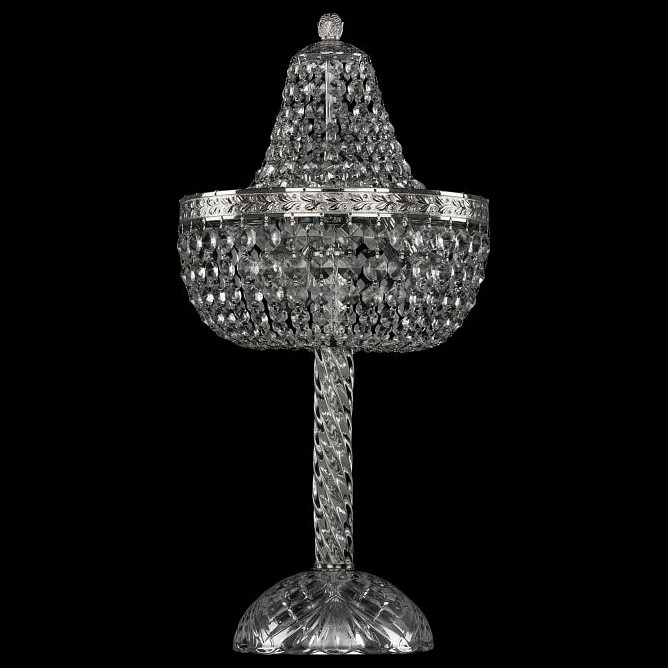 Настольная лампа декоративная bohemia ivele crystal 1911 19111l4/h/25iv ni