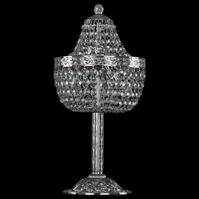 Настольная лампа декоративная bohemia ivele crystal 1911 19111l6/h/20iv ni