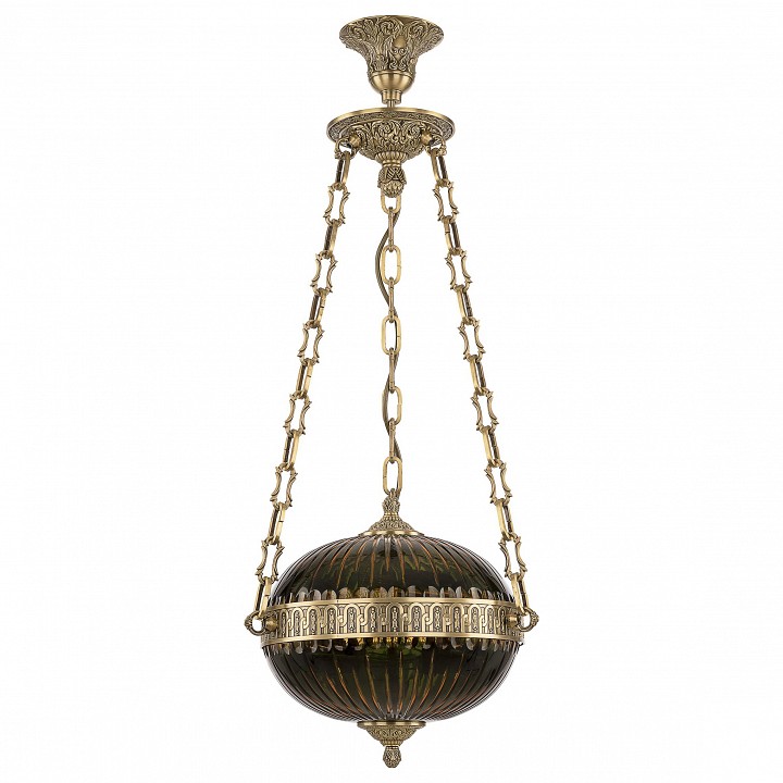 Подвесной светильник bohemia ivele crystal 7100 71000p/30 fp amber-green/h-1k
