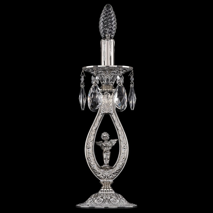 Настольная лампа декоративная bohemia ivele crystal 7100 71400l/1-33 nw fa10s