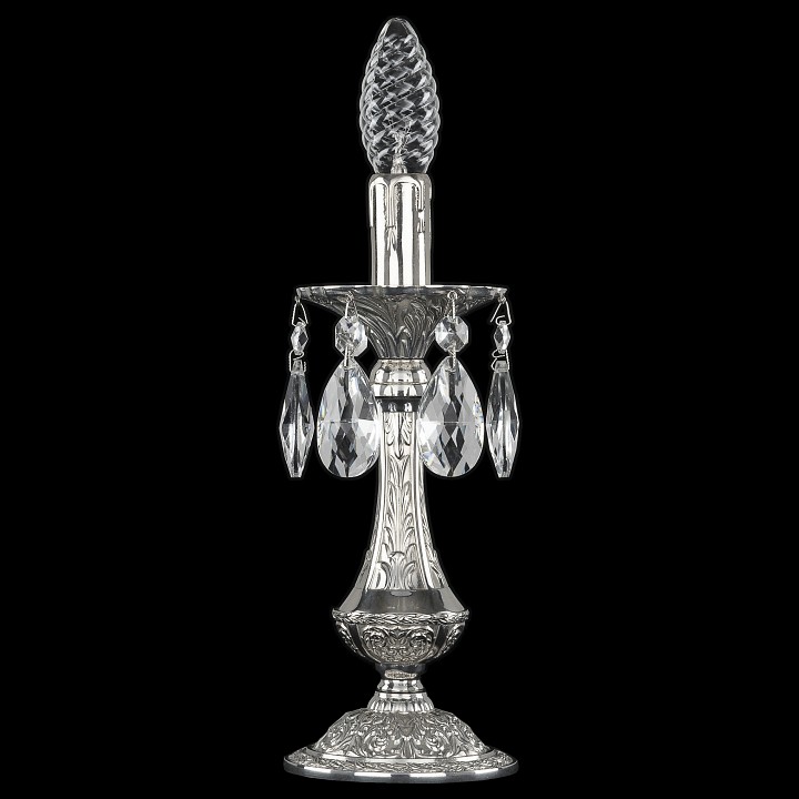 Настольная лампа декоративная bohemia ivele crystal 7200 72100l/1-26 ni