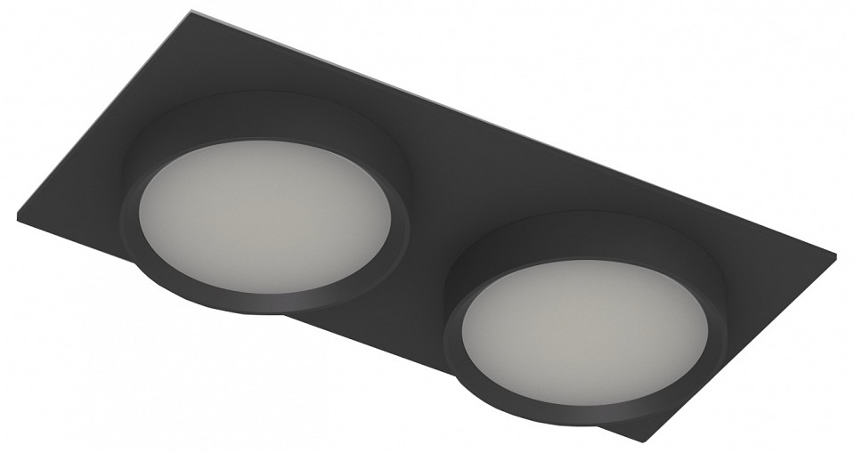 Встраиваемый светильник denkirs flat dk2092-bk