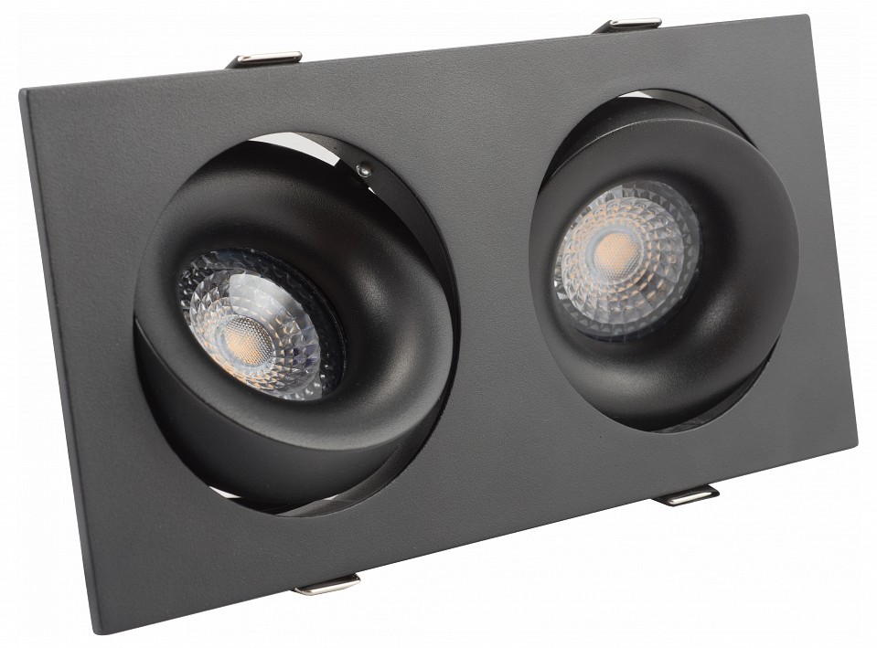 Встраиваемый светильник denkirs roto dk2122-bk