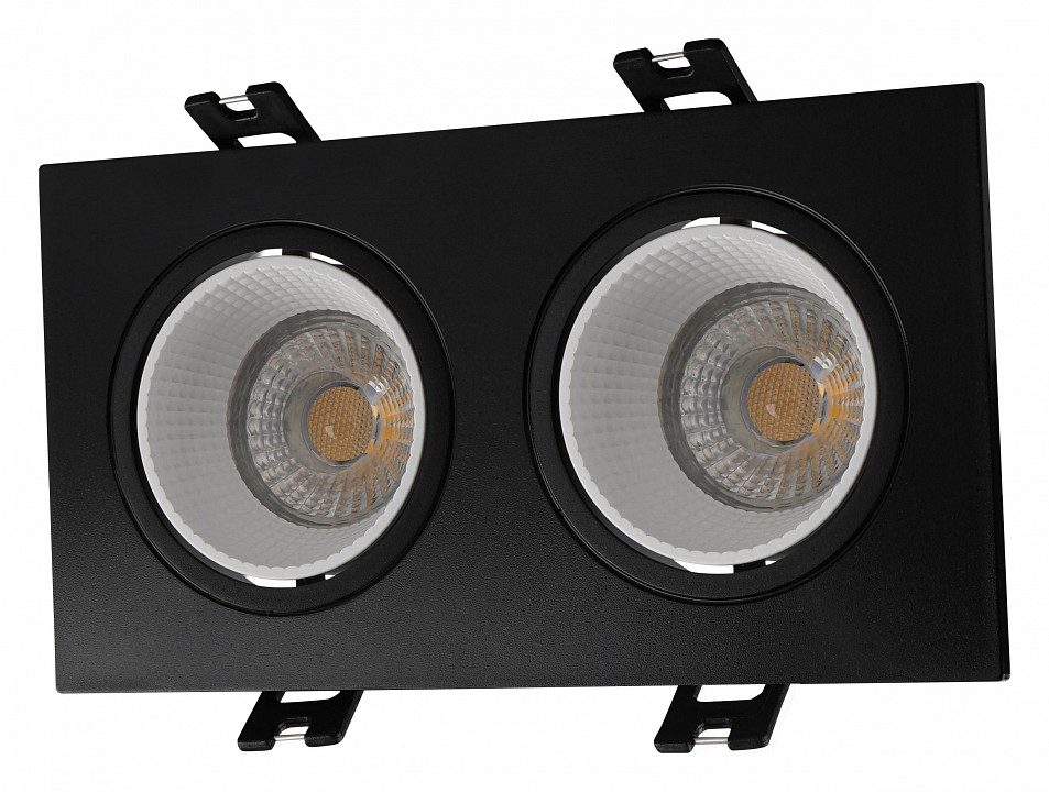 Встраиваемый светильник denkirs rodvig dk3072-bk+wh