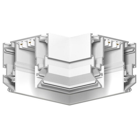 Соединитель угловой l-образный для треков встраиваемых denkirs smart one tr2026-wh