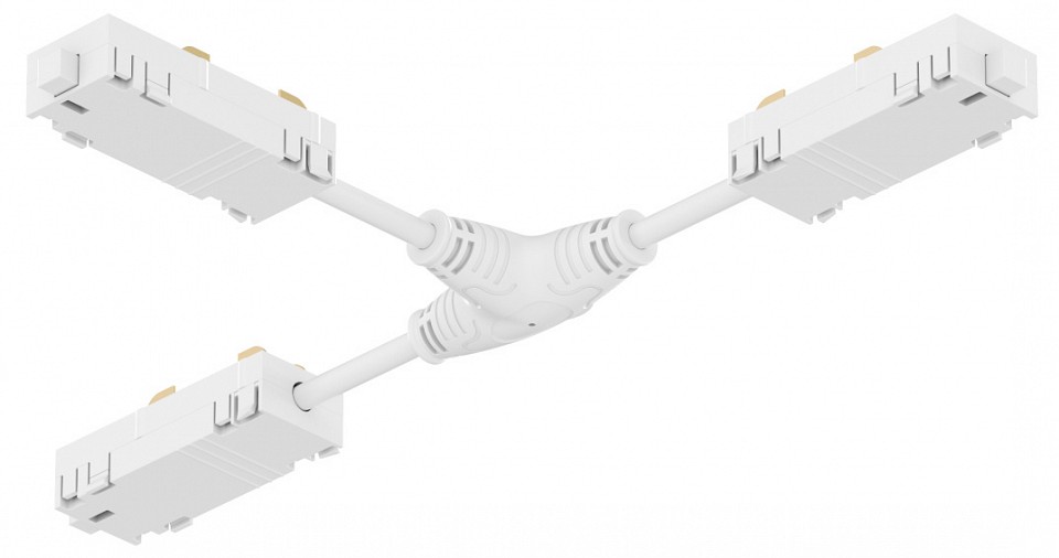 Токопровод t-образный центральный denkirs smart uni tr2115-wh