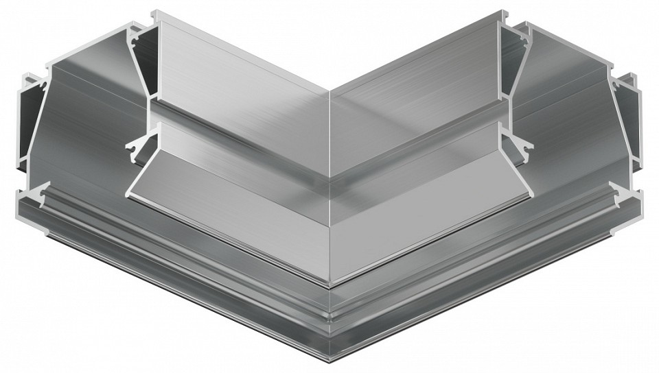 Соединитель угловой l-образный встраиваемый denkirs smart profi tr3046-al