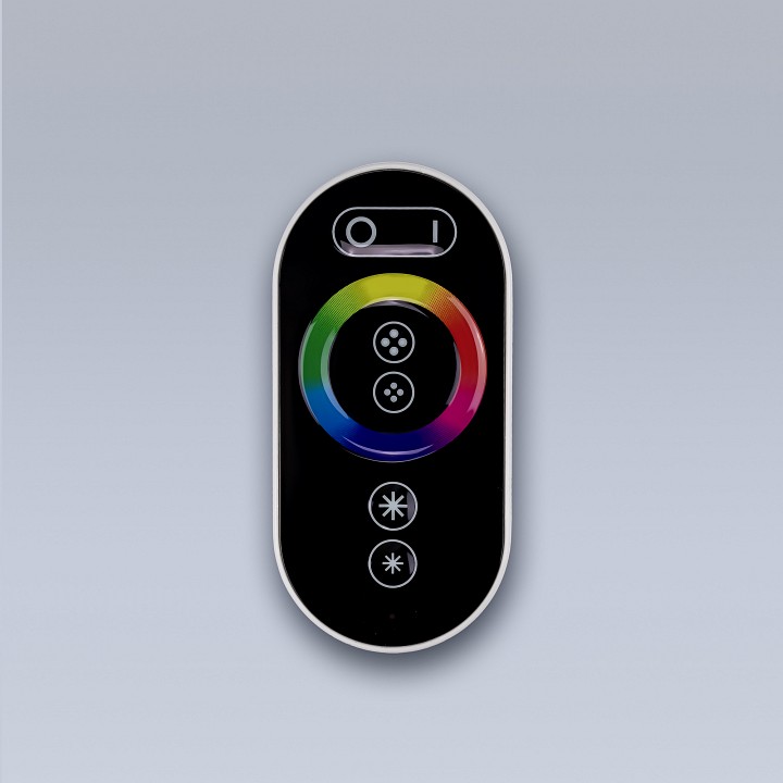 Контроллер-регулятор цвета rgb с пультом ду eleganz  1005