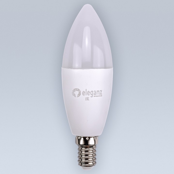 Лампа светодиодная eleganz  e14 9вт 3000k el-0080