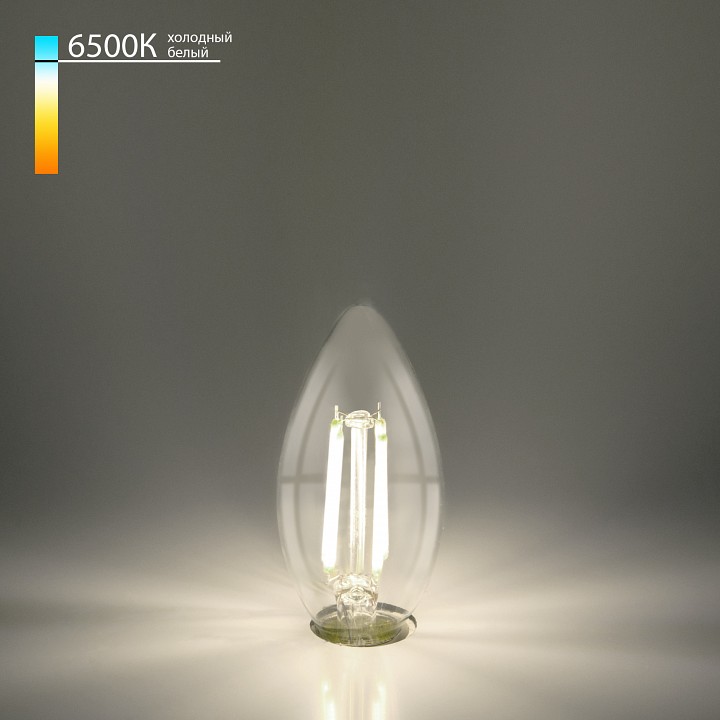 Лампа светодиодная elektrostandard свеча f e27 9вт 6500k a056256