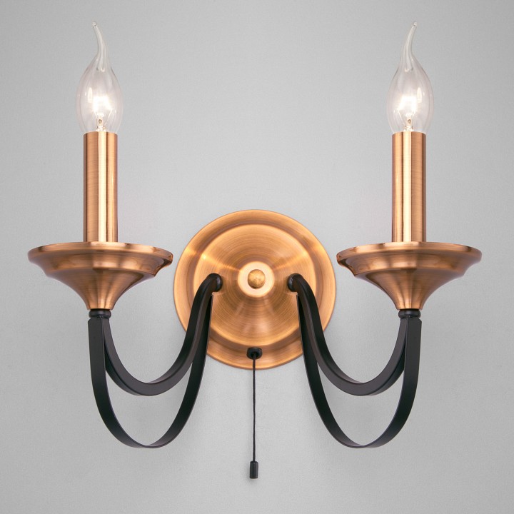 Бра eurosvet lazzaro 60098/2 черный