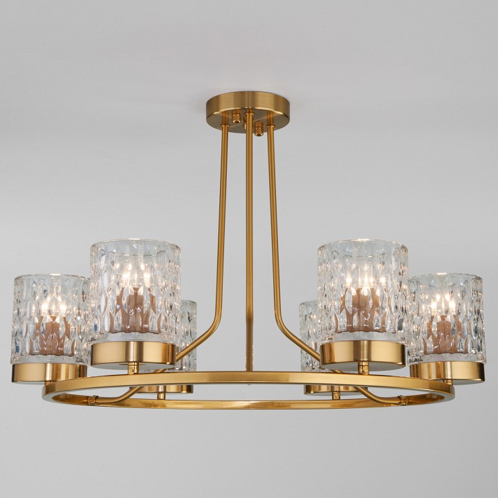 Люстра на штанге eurosvet calle 60127/6 латунь