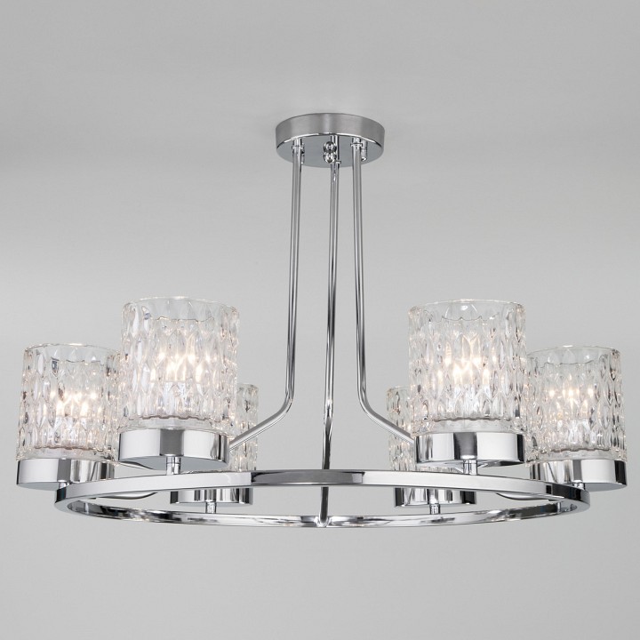 Люстра на штанге eurosvet calle 60127/6 хром