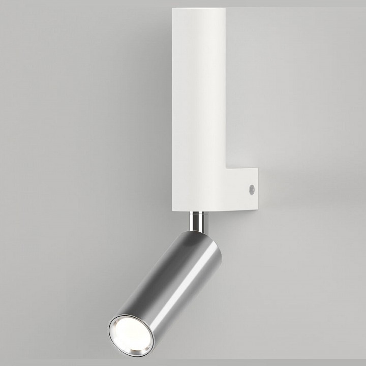 Бра с подсветкой eurosvet pitch 40020/1 led белый/хром