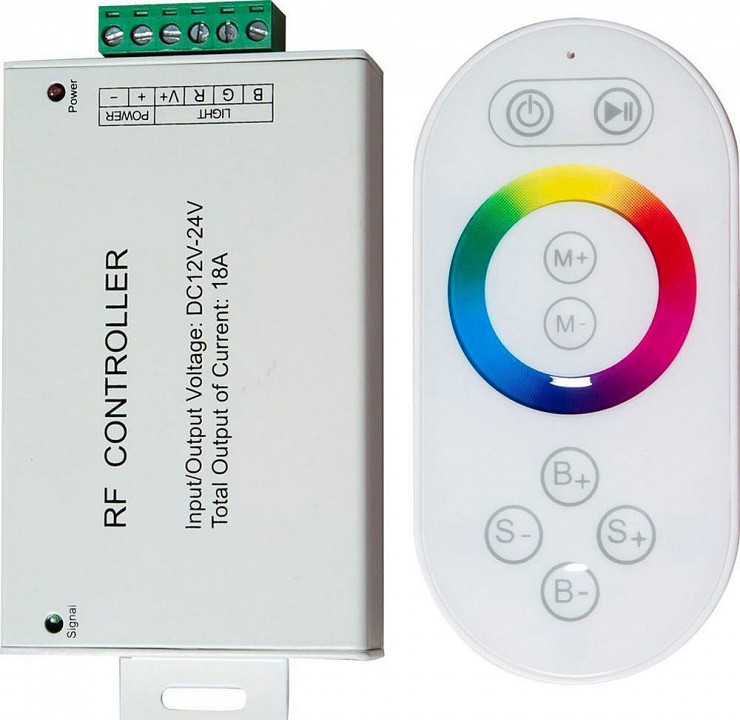 Контроллер-регулятор цвета rgb с пультом ду feron ld56 21558