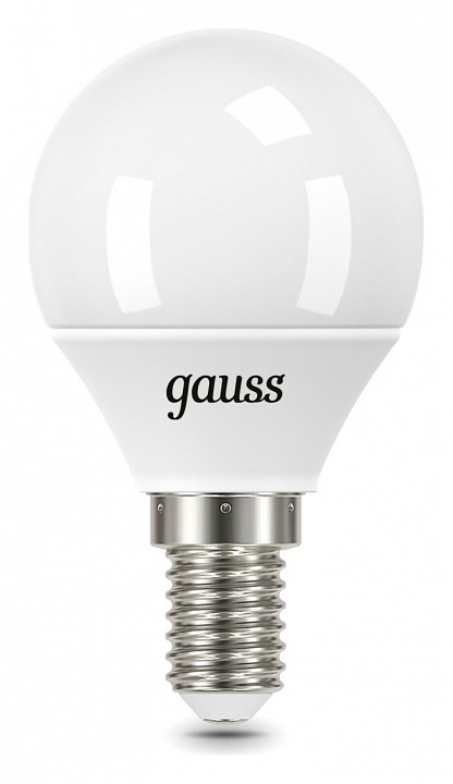 Лампа светодиодная gauss шар e14 9.5вт 6500k 105101310