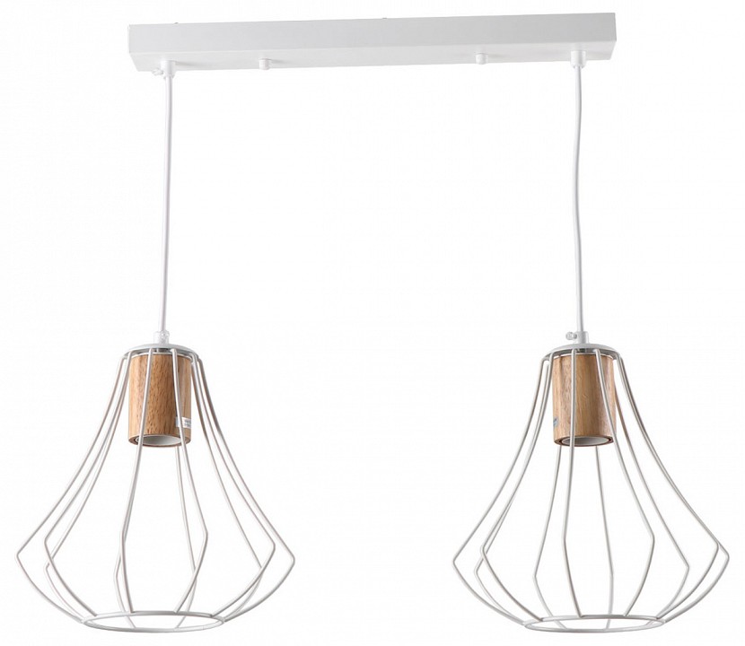 Подвесной светильник imex md.9052 md.9052-2-p-wh+wood